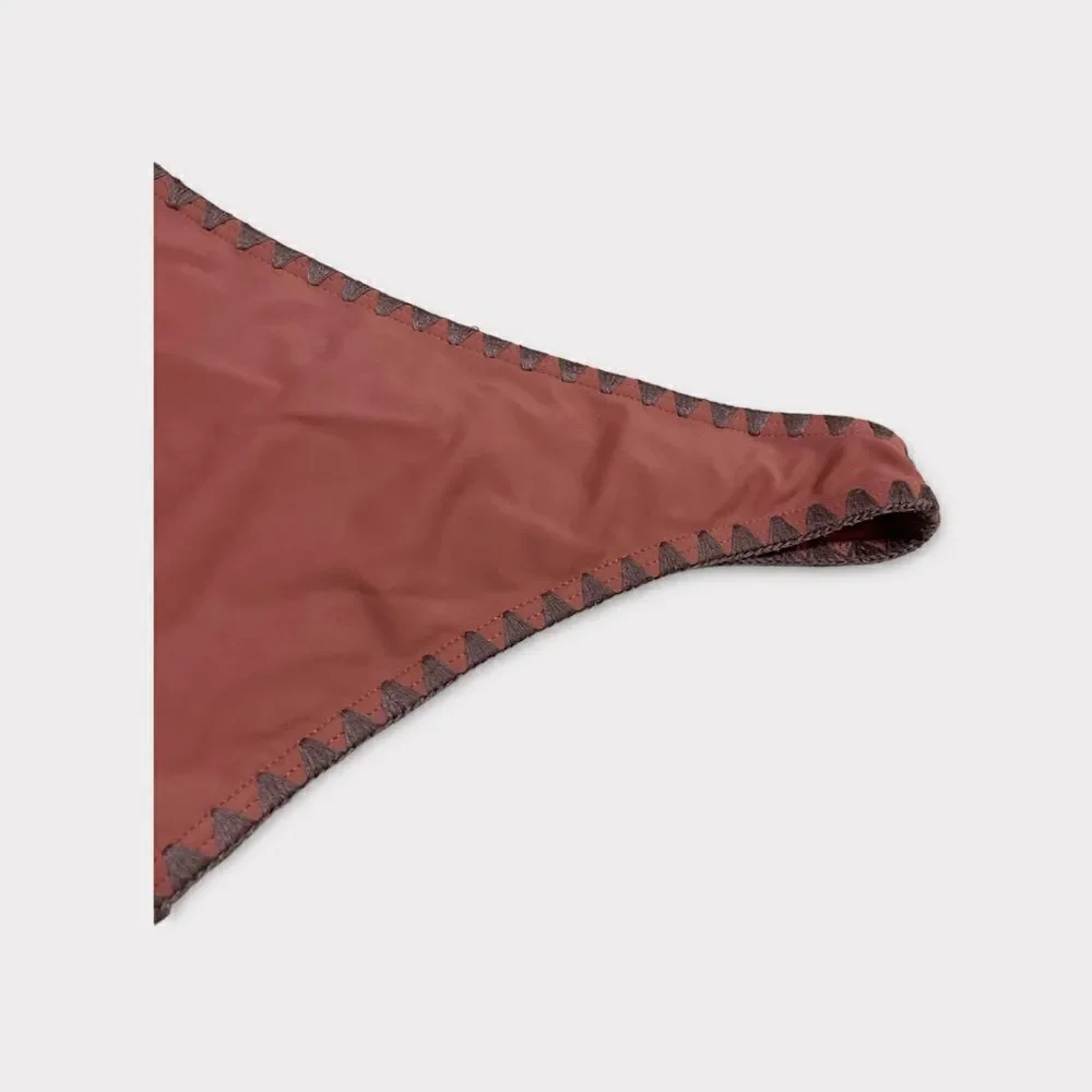 Cupshe Mauve Low Rise Bikini Bottom